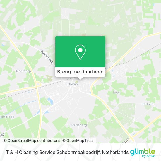 T & H Cleaning Service Schoonmaakbedrijf kaart