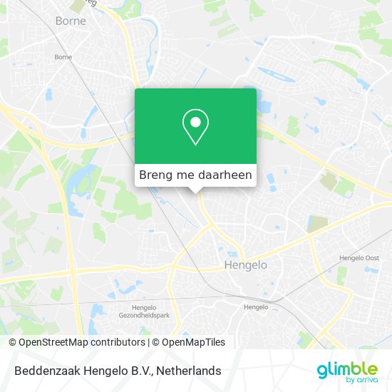 Beddenzaak Hengelo B.V. kaart