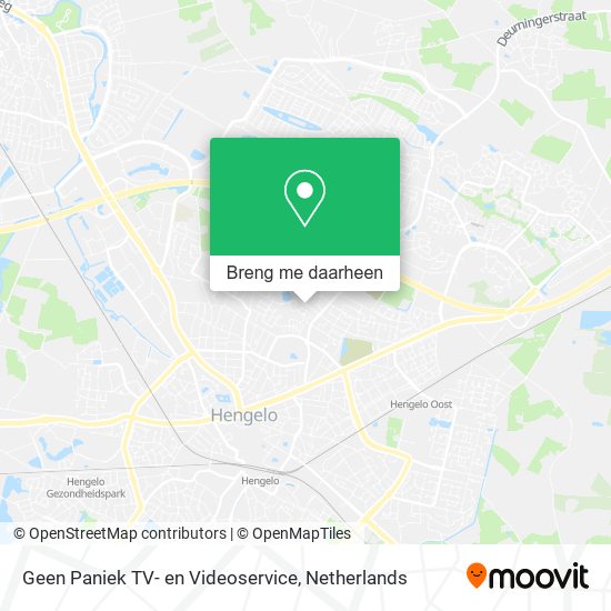 Geen Paniek TV- en Videoservice kaart