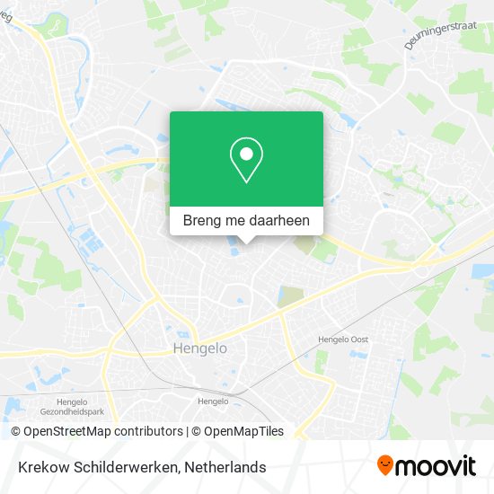 Krekow Schilderwerken kaart