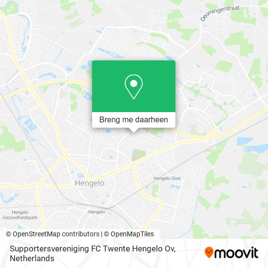 Supportersvereniging FC Twente Hengelo Ov kaart