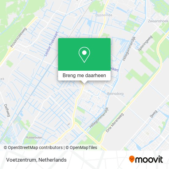 Voetzentrum kaart