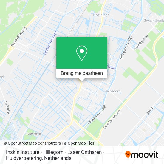 Inskin Institute - Hillegom - Laser Ontharen - Huidverbetering kaart