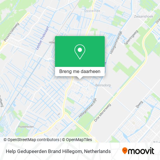 Help Gedupeerden Brand Hillegom kaart