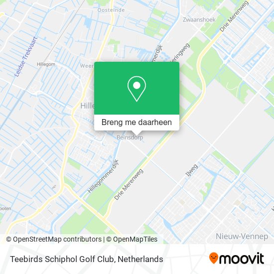 Teebirds Schiphol Golf Club kaart