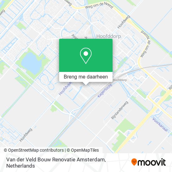 Van der Veld Bouw Renovatie Amsterdam kaart