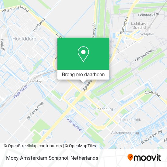 Moxy-Amsterdam Schiphol kaart