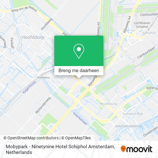 Mobypark - Ninetynine Hotel Schiphol Amsterdam kaart