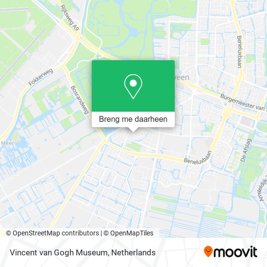 Vincent van Gogh Museum kaart