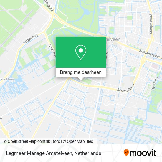 Legmeer Manage Amstelveen kaart