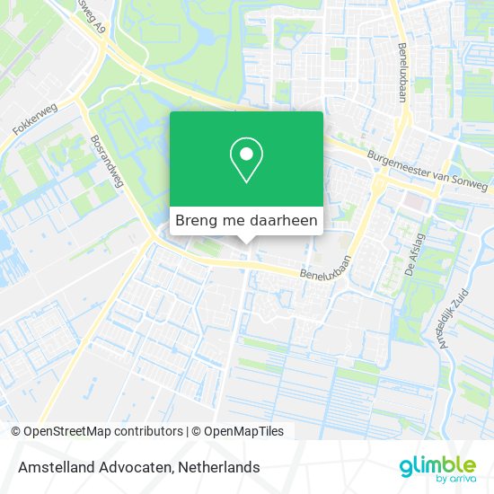 Amstelland Advocaten kaart