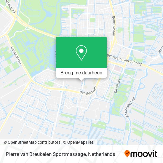 Pierre van Breukelen Sportmassage kaart