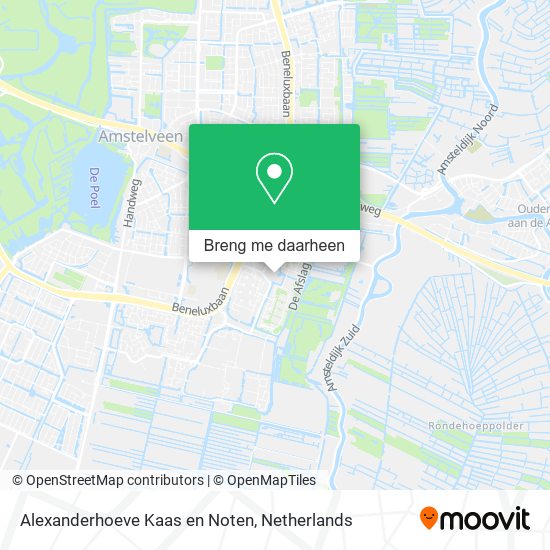 Alexanderhoeve Kaas en Noten kaart