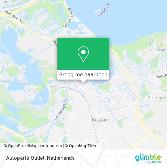 Autoparts-Outlet kaart