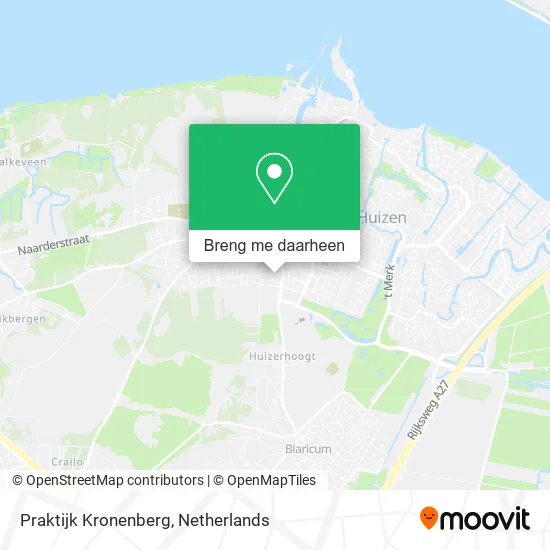 Praktijk Kronenberg kaart