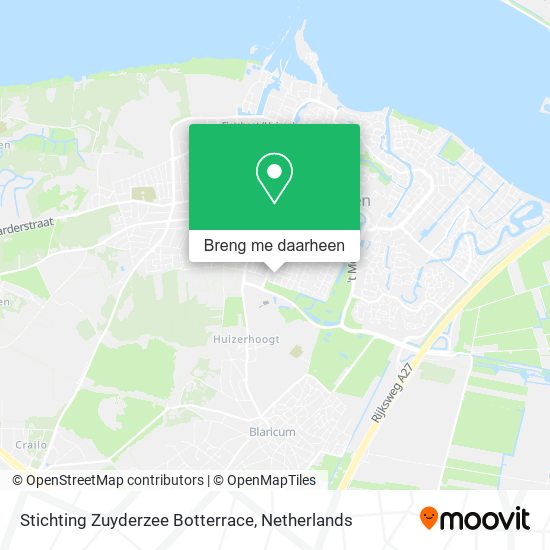 Stichting Zuyderzee Botterrace kaart