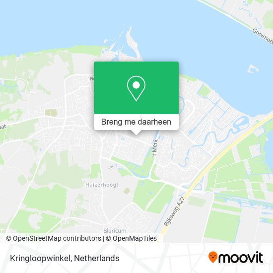 Kringloopwinkel kaart