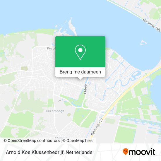 Arnold Kos Klussenbedrijf kaart