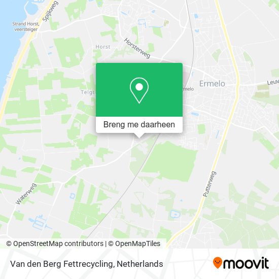 Van den Berg Fettrecycling kaart