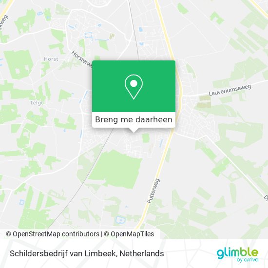 Schildersbedrijf van Limbeek kaart