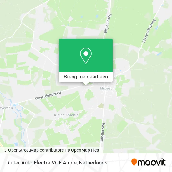 Ruiter Auto Electra VOF Ap de kaart
