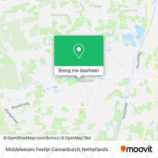 Middeleeuws Festijn Cannenburch kaart