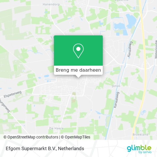 Efgom Supermarkt B.V. kaart