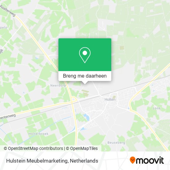 Hulstein Meubelmarketing kaart