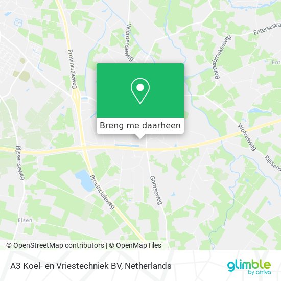 A3 Koel- en Vriestechniek BV kaart