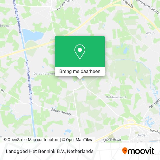 Landgoed Het Bennink B.V. kaart