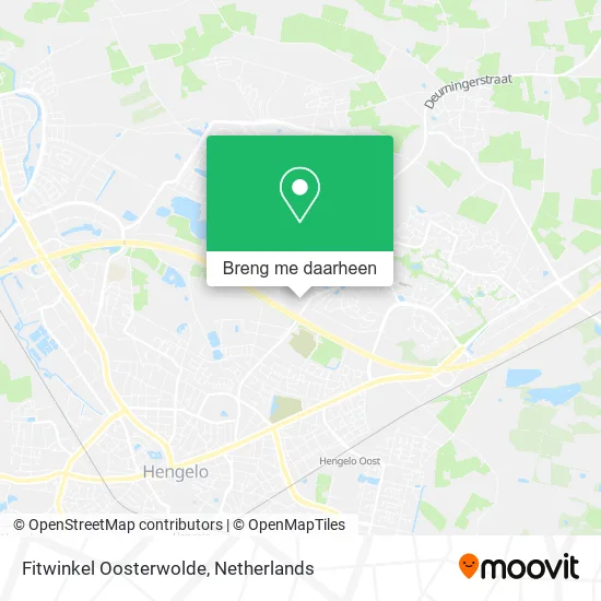 Fitwinkel Oosterwolde kaart