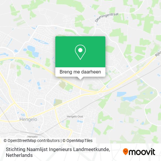 Stichting Naamlijst Ingenieurs Landmeetkunde kaart