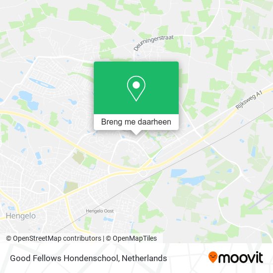 Good Fellows Hondenschool kaart
