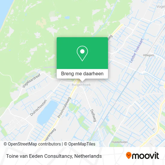 Toine van Eeden Consultancy kaart