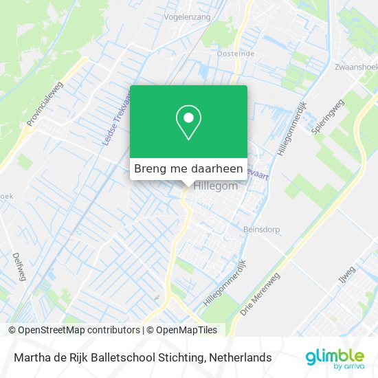 Martha de Rijk Balletschool Stichting kaart