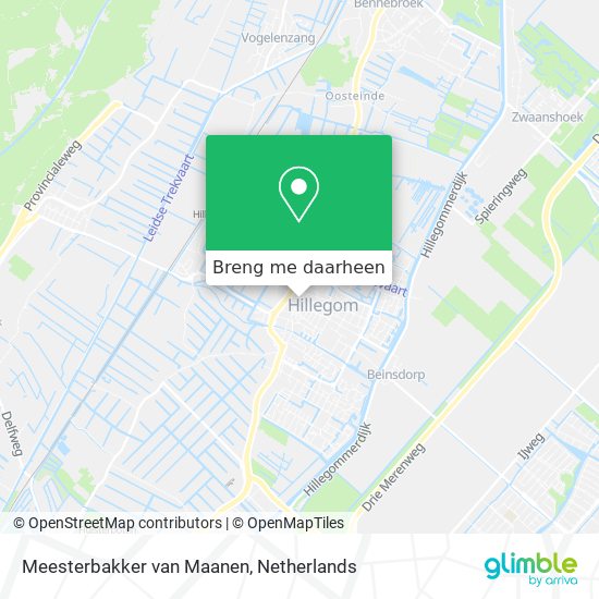 Meesterbakker van Maanen kaart