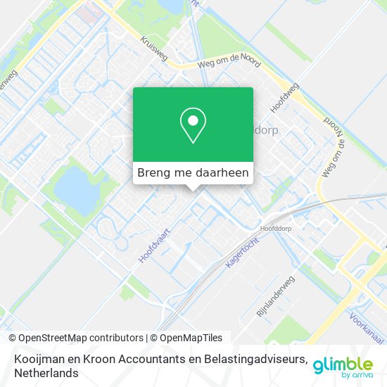 Kooijman en Kroon Accountants en Belastingadviseurs kaart