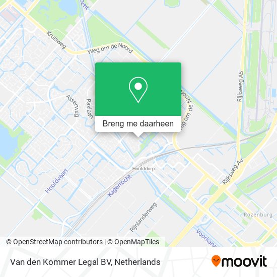 Van den Kommer Legal BV kaart
