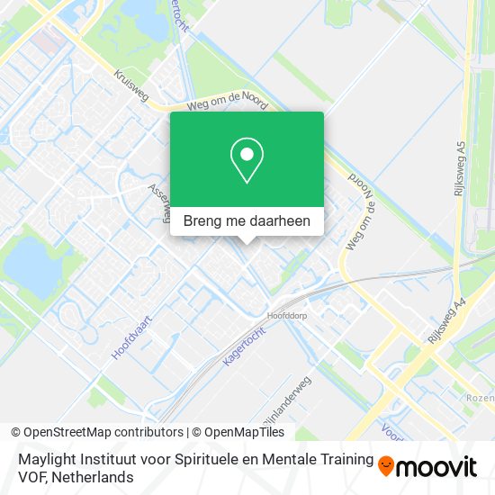 Maylight Instituut voor Spirituele en Mentale Training VOF kaart