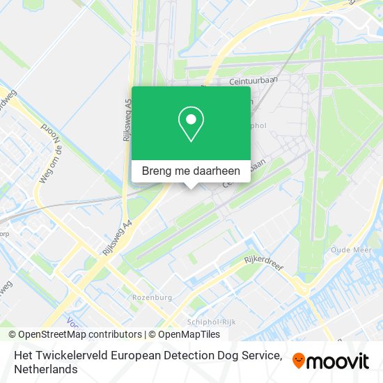 Het Twickelerveld European Detection Dog Service kaart