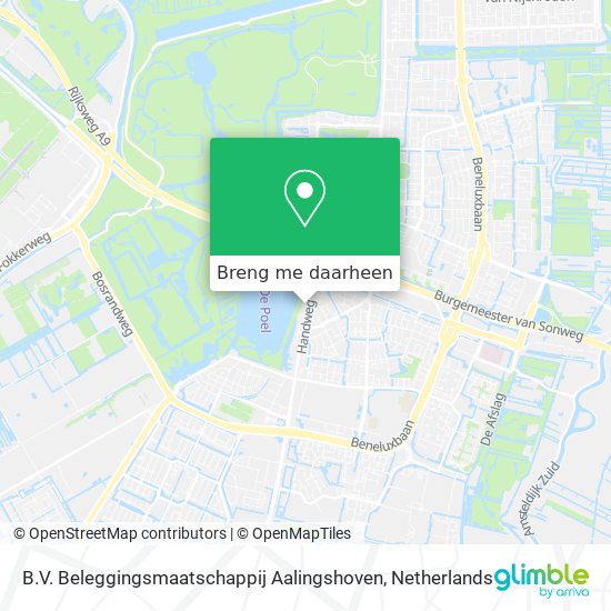B.V. Beleggingsmaatschappij Aalingshoven kaart