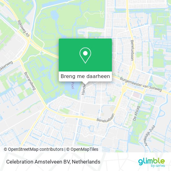 Celebration Amstelveen BV kaart
