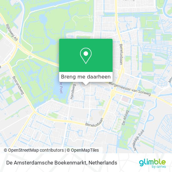 De Amsterdamsche Boekenmarkt kaart