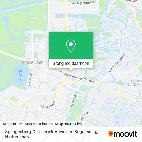 Spangenberg Onderzoek Advies en Begeleiding kaart