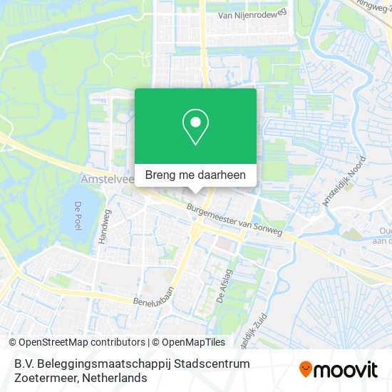 B.V. Beleggingsmaatschappij Stadscentrum Zoetermeer kaart
