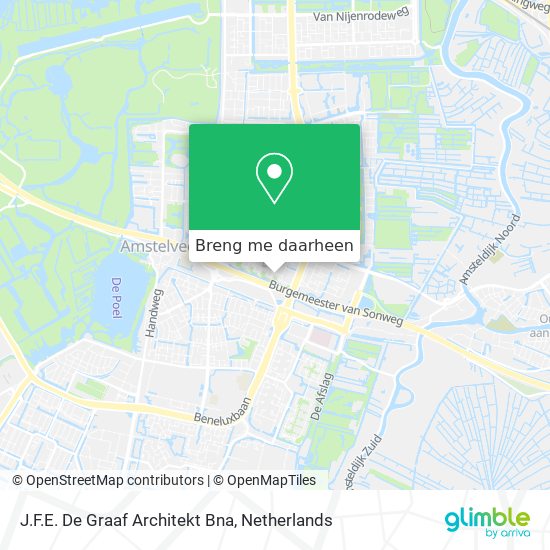 J.F.E. De Graaf Architekt Bna kaart