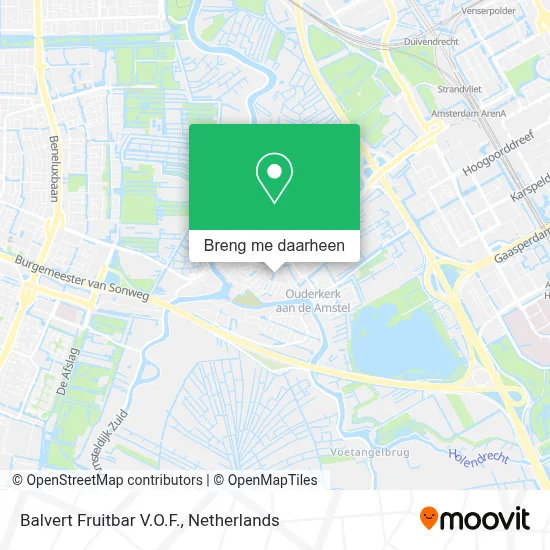 Balvert Fruitbar V.O.F. kaart