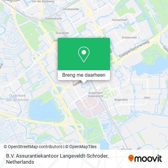 B.V. Assurantiekantoor Langeveldt-Schroder kaart