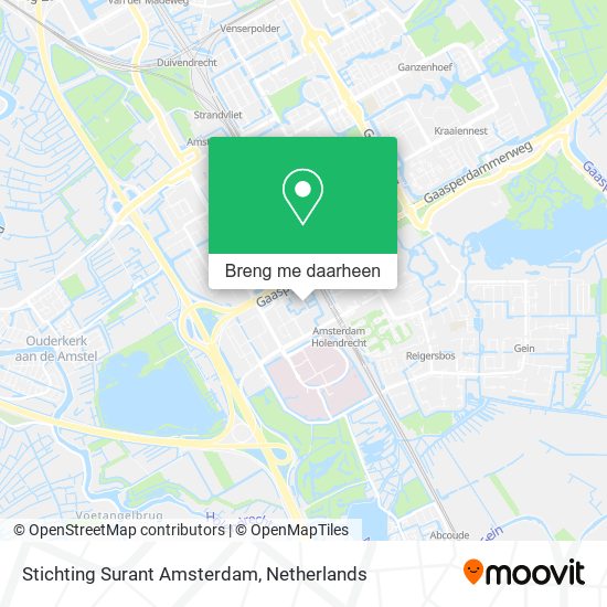 Stichting Surant Amsterdam kaart