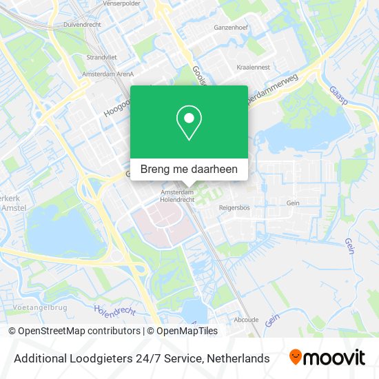 Additional Loodgieters 24 / 7 Service kaart
